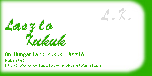 laszlo kukuk business card
